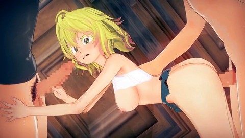 My Hero Academia's Tooru Hagakure in a wild hentai gangbang