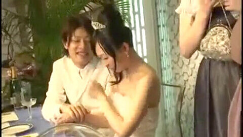 Romantic wedding couple, japanese cheating wifeon bus, japanese bus