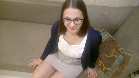 School teacher, nerdy amateur, teacher blowjob