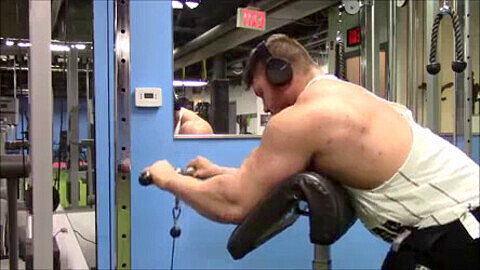 Beefcake, shirtless, stocky