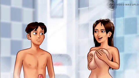 Größte titten, in der dusche, großes b