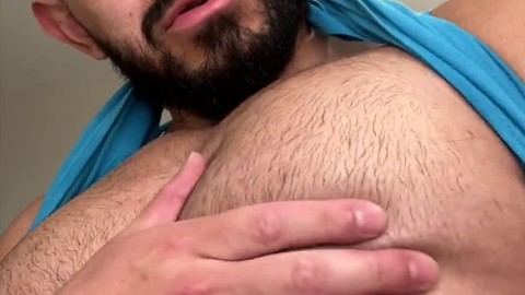 Big pecs, gay gym, arab gay