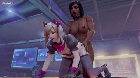 DVa golpeada por Futanari Pharah