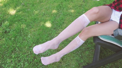 白いソックス, 公共, フットフェチ