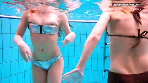 Zwembad voyeur, tieners naaktstrand, naakt zwembad