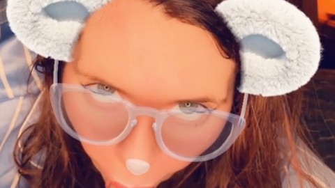 Ginger pov, snapchat cim, snapchat filter blowjob