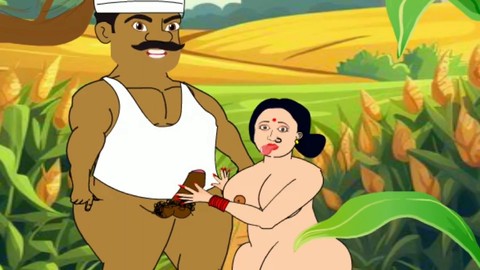 Desi aunty, big ass bhabhi, cartoon sex