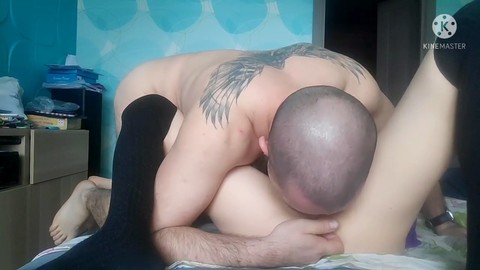 Dilatazione anale, fottere analmente, vera coppia girato in casa