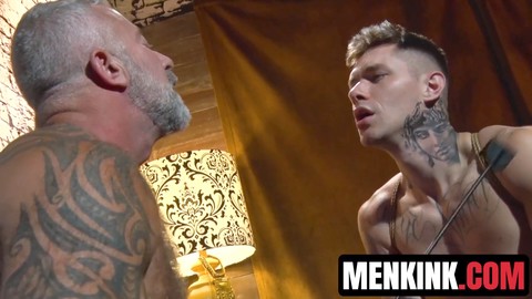 Zak Bishop lures stepdad Lance Charger to take him in the ass