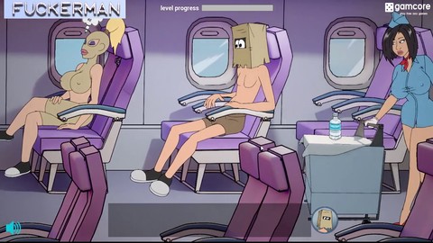 Animación 2d, animación de futa, trío dos varones y una mina Animación 2d, animación de futa, trío dos varones y una mina