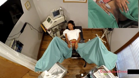 Naughty gynecology exam of ebony student hottie Nikki Star caught on hidden camera by Doctor Tampa & Nurse Lilly Lyle at GirlsGoneGyno.com! - Tampa University Physical