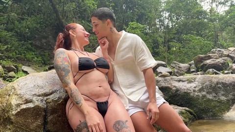 Public sex adventure with a naughty thick ass redhead - Milan Rodriguez & Devil Khloee