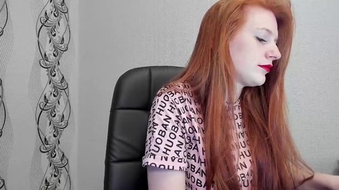 Knick, haarige muschi, rote haare