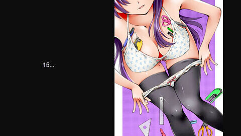 Hentai-instructions pour se branler, dessin animé, cheveux violets