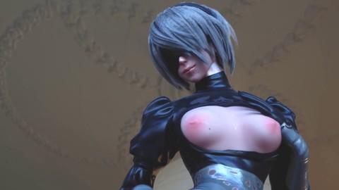 애니 변태, 니어오토마타 2b, 애널 삽입